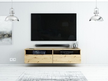 ПОДВЕСНОЙ ТЕЛЕВИЗОР RTV LUNA 140 ДУБ ARTISAN ГЛЯНЕЦ / МАТОВЫЙ