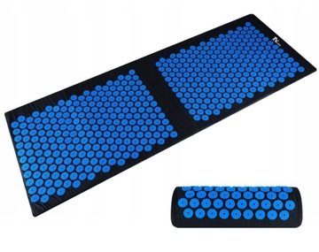 ЗДОРОВЬЕ АКУПРЕССУРНЫЙ КОВРИК СО ШПИЦАМИ 130х50см XXL + ПОДУШКА + ПОКРЫТИЕ