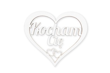 serce z napisem Kocham Cię