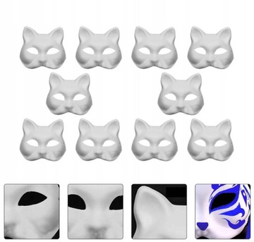 10 × Терианская маска для лица кошки на Хэллоуин своими руками