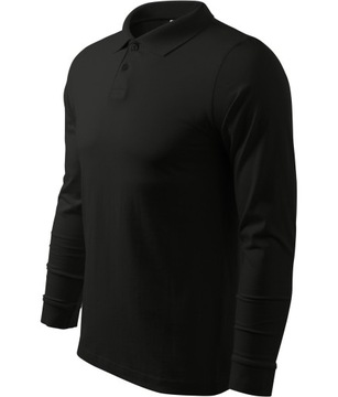 MALFINI SINGLE J. LS 211 BAWEŁNIANA MĘSKA koszulka polo długi rękaw M
