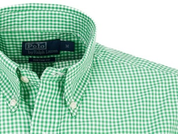 Koszula męska RALPH LAUREN CUSTOM FIT BD PPOC SPT GREEN WHITE