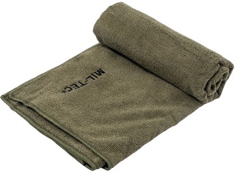 БЫСТРОСЫХАЮЩЕЕ ПОЛОТЕНЦЕ ВОЕННОЕ ТУРИСТИЧЕСКОЕ ИЗ МИКРОФИБРЫ MIL-TEC OLIVE 120x60