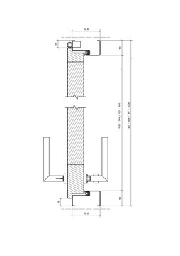 DRZWI PRAWE 55MM ZEWNĘTRZNE POPIEL 90 CM DO ŚRODKA