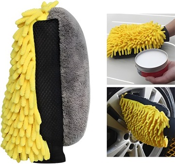 ПЕРЧАТКИ ДЛЯ МОЙКИ АВТОМОБИЛЯ КРАСКА ДЛЯ АВТОМОБИЛЬНЫХ СТЕКЛОВ МИКРОФИБРА ВЫСОКАЯ ПОГЛОТИВНОСТЬ