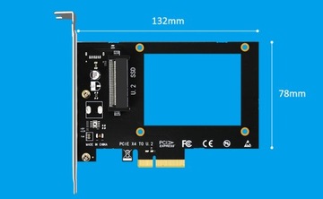 GLOTRENDS PU11 Adapter U.2 na PCIe 4.0 X4 dla 2,5-calowych dysków U.2 SSD