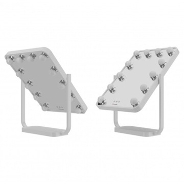 Зеркало для макияжа со светодиодной подсветкой Humanas HS-HM01 - белое