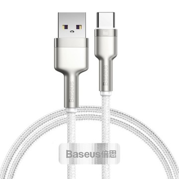 Kabel Przewód USB do USB-C Baseus 66W 6A 1m Biały
