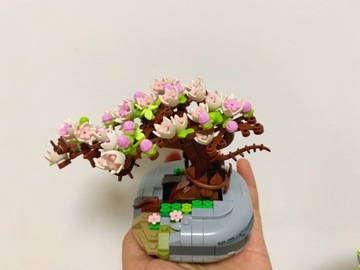 Drzewko Bonsai Klocki Zestaw- Kwiaty Wiśni 426 szt