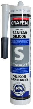 Grafen silikon sanitarny szary 280ml Stop Pleśni