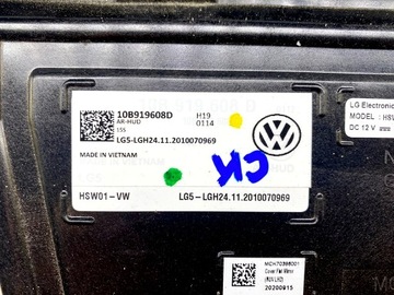 # HEAD UP VW ID3 10B919608D