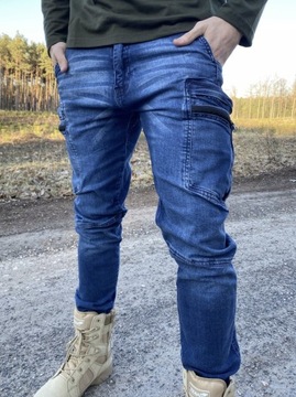 Spodnie wojskowe taktyczne TEXAR Jeansy DENIM XL