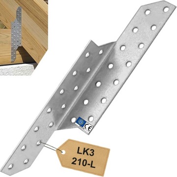 LK3 СОЕДИНИТЕЛЬ СТРОИЛ УГЛОВОЙ СОЕДИНИТЕЛЬ ПРОГОНА 210x32 ЛЕВЫЙ 10шт.