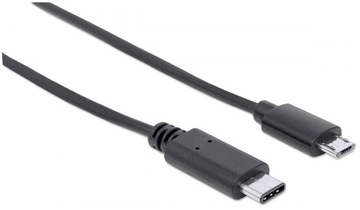 Кабель USB 2.0 Type-C/Micro-USB 1м 60Вт 3А М/М