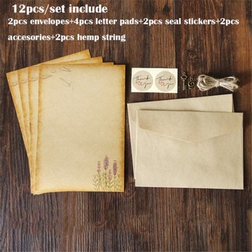 Styl N Et Vintage Kraft papier do pisania koperty