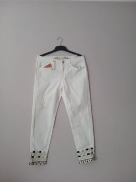 Desigual damskie spodnie jeans 24 obwód pas: 70 cm