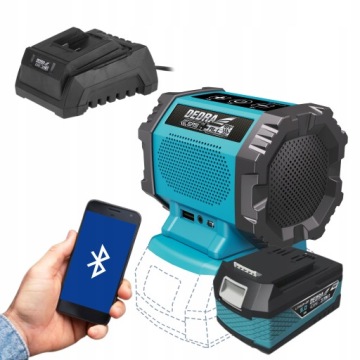АККУМУЛЯТОРНЫЙ Bluetooth-ДИНАМИК 18 В DEDRA + 5 Ач