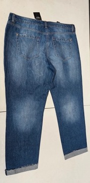 Next spodnie jeansowe z rozdarciami dziury boyfit pettite 44