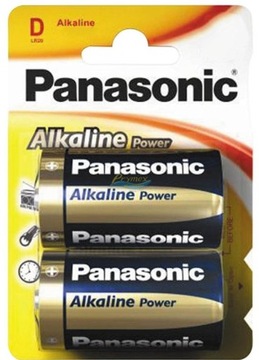 Panasonic Alkaline Power LR20 Baterie 1,5V 2 szt
