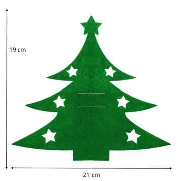 Чехлы для столовых приборов РОЖДЕСТВЕНСКИЙ СТОЛ ИЗ ВОЙЛА 10 шт НАБОР РОЖДЕСТВЕНСКИЙ ВОЙЛОК