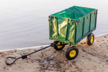 4-КОЛЕСНАЯ ТРАНСПОРТНАЯ ТЕЛЕЖКА САДОВЫЙ ПРИЦЕП