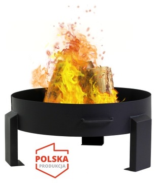Palenisko Ogrodowe na Ognisko Duże Grill Ogrodowy Trójnóg stalowe 80 cm