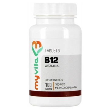 MYVITA WITAMINA B12 METYLOKOBALAMINA 100mg 100 tab