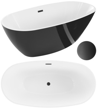 MEXEN ERIS WANNA WOLNOSTOJĄCA 170 x 85 CZARNA