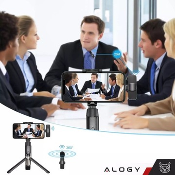 2 Беспроводные микрофоны iPhone 14/13/12/x Микрофон Tie