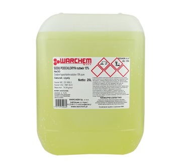 PODCHLORYN SODU roztwór 15% - czysty - 20L