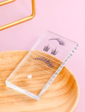 СТЕКЛЯННЫЙ ДЕРЖАТЕЛЬ ДЛЯ РЕСНИЦ С НАРАЩИВАНИЕМ РЕСНИЦ 10 Х 5 СМ