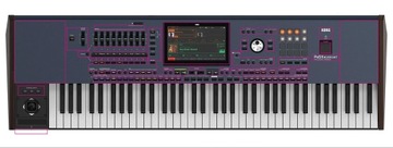 KORG Pa5X-76 folie ochronne na instrument komplet GIGA SET