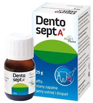 Dentosept A Lek płyn stany zapalne afty paradontoza do smarowania 25 g