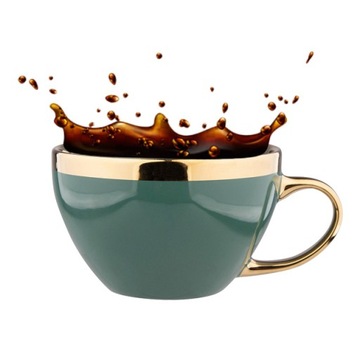 FILIŻANKA PORCELANOWA Aurora Gold ZŁOTY PASEK 0,4l
