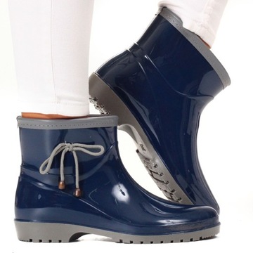 ЖЕНСКИЕ ЭЛЕГАНТНЫЕ РЕЗИНОВЫЕ БОТИНКИ, ВЫСОКОЕ ПОЛЕ