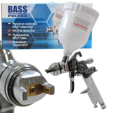 BASS LAKIERNICZY PISTOLET DO MALOWANIA 1,4mm HVLP