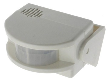 Brilux mini alarm ścienny czujnik detektor ruchu 140 st. 8 m biały