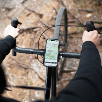 ДЕРЖАТЕЛЬ SPACECASE BIKE ДЛЯ ТЕЛЕФОНА, РУЛЯ ВЕЛОСИПЕДА, АЛЮМИНИЙ, ПРОЧНЫЙ