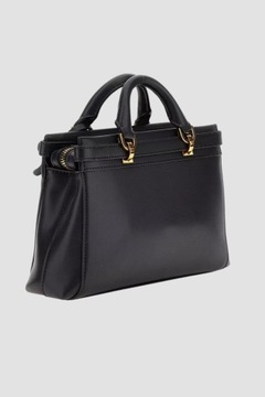 GUESS Czarna torebka Sestri Logo Mini Satchel