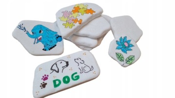 ПЛОСКИЕ КАМНИ ДЛЯ РИСУНКА Игрушка Монтессори 3