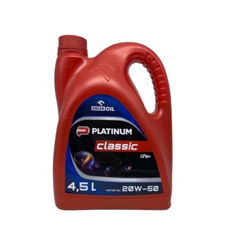 масло orlen platinum classic life+ 4,5 l 20w-50