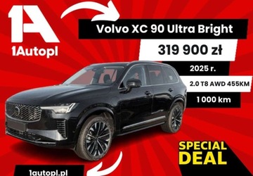 Volvo XC90 II SUV Plug-In Facelifting 2024 2.0 T8  455KM 2025 Volvo XC 90 Volvo XC 90 T8 AWD Ultra Bright 2.0 Hybryda Plug-in 455KM