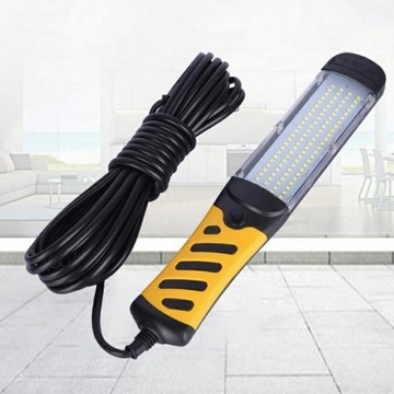 LATARKA WARSZTATOWA LED MOCNA LAMPA LAMPKA ROBOCZA + HAK KABEL MAGNES 230V