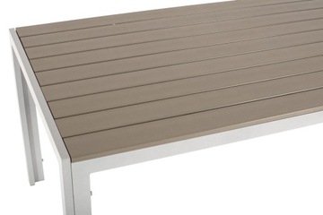 Комплект стола и стульев, садовая мебель на 6 человек, для террасы, металл, Модена серый