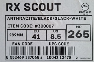 Горнолыжные туфли ROXA RX Scout 265 мм, размер 41