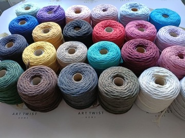 Хлопковая макрама веревка 100 мм 5 мм натуральная скрученная до изделия ручной работы