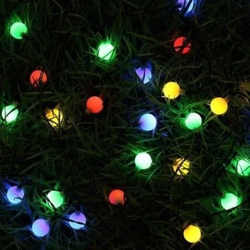 РОЖДЕСТВЕНСКИЙ СВЕТИЛЬНИК RGB СОЛНЕЧНАЯ ГИРЛАНД 6,5 М 50 LED