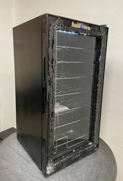 Винная полка Винный холодильник на 28 бутылок со светодиодной подсветкой, 5–18°C
