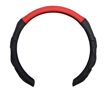 ЧЕХОЛ РУЛЕВОГО КОЛЕСА ПОЛНЫЙ СПОРТИВНЫЙ ЧЕХОЛ ПЕРФОРИРОВАННАЯ ЭКО КОЖА 36-38