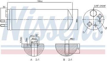 SUŠIČ KLIMATIZACE 95148 NISSENS KIA CARNIVAL I